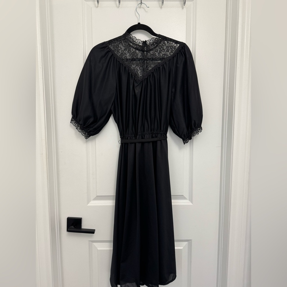 Vintage Ladies Black Dress
